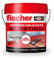 fischer - Pintura Impermeabilizante con Fibras | Resistente al Agua y Exteriores | Protección Elástica y Antideslizante | Ideal para Terrazas y Techos | 4L (Cubo 5kg) | Gris