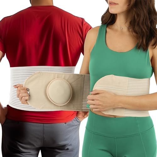 Umbilical Hernia Belt for Women Men | Hernia Support Abdominal Binder L/XL