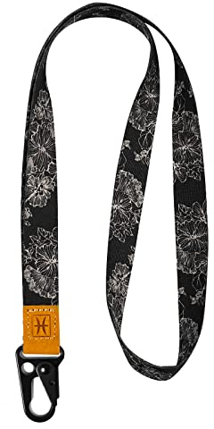 FORZEN Cool Lanyards,Neck Strap Key Chain Holder, Neck Lanyards for Keys,Wallets and ID Badge Holders (Lotus)