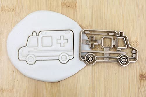 Krankenwagen Cookie Cutter Fondant Keksstempel/Ausstechform Keksausstecher Plätzchen ca. 8cm