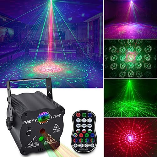 ljnyiwan Party Lights DJ Disco Lights, Sound Activated with Remote Control for Dance Party Karaoke Living Room Pub