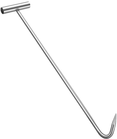 Chiusino Tombino Gancio Pratico Gancio per Tombino in Acciaio Inox per Caditoie, Estrattore del Coperchio Della Fogna Dell'acciaio Inossidabile, Versatile Strumento per Gancio per Tombino Mobile(Color