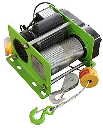 ZHIRUI Treuil électrique Micro générique 400 kg 30 m - Palan électrique à câble métallique 220 V avec télécommande sans Fil pour Petit treuil Multifonction