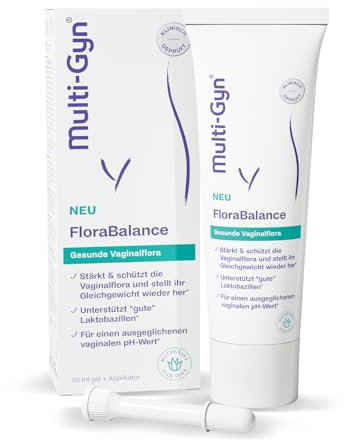 Multi-Gyn FloraBalance - Vaginalgel mit Milchsäure - Wiederherstellung, Stärkung & Schutz der Intimflora* - Optimiert den vaginalen pH-Wert - klinisch erwiesen - 50ml