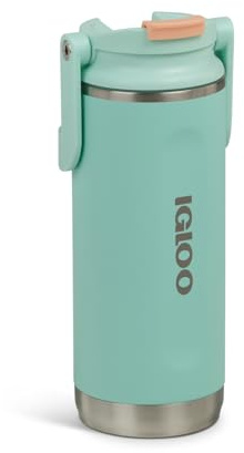 IGLOO Tumbler 16 Edelstahl Thermoflasche 450 ml – Auslaufsichere Trinkflasche für Sport, Outdoor & Alltag – Doppelwandige Isolierflasche hält Getränke lange kalt oder heiß – Robuster Begleiter