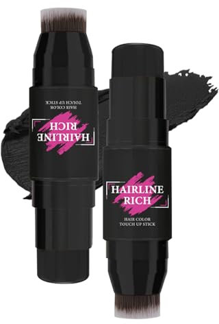 Polvere Per Attaccatura Capelli Per Donne,Copri Grigio Naturale Impermeabile - Crema Colorante Sopracciglia e Cuoio Capelluto per Aree Diradate e Calvizie Uso Quotidiano e Viaggio Unisex