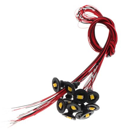 Alipis 12pièces Lampe De Table De Sable Simulée Lampes LED Miniatures Modèles De Accessoires De Décoration Maison De Poupée Miniature Lampadaires