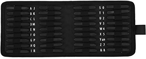Sello de perforación de letras numéricas, 36 piezas, kit de prensado de estampado de alfabeto de acero y metal, herramientas manuales de 5 mm para marcar numeración, golpes en