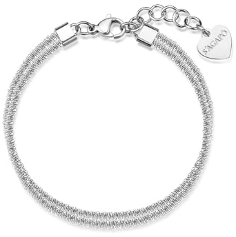 S'Agapõ Bracciale Donna in Acciaio | Collezione Chunky - SHK112