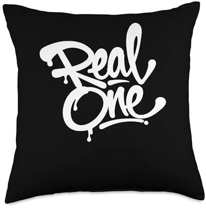 Real One Graffiti Handstyle Street Art Script Throw Pillow