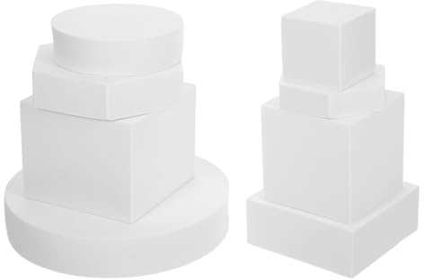 TOYANDONA 8 St Delars Geometriska Kubformade Fotorekvisita i och Hållbara Dekorativa Foto Tillbehör för Smycken Kosmetika och Produktfotografering Lämpliga Butiksmiljöer