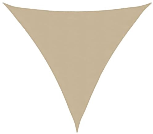 vidaXL Sonnensegel Dreieckig 5x5x5m Beige Garten Sonnenschutz Beschattung