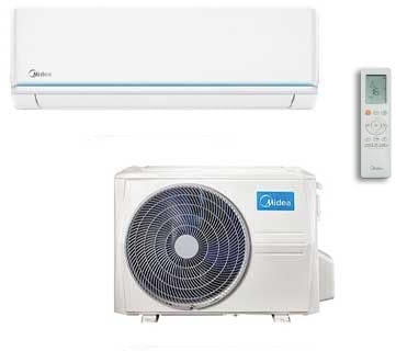 Climatizzatore Condizionatore Midea Inverter serie EVOLUTION 9000 Btu MSAGXBU-09HRDN8 R-32 WiFi Optional Classe A++/A+ Mono Split Unità Interna + Unità Esterna