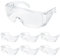 Gafas de Seguridad Transparentes, 6 Unidades Gafas de Proteccion con Lentes, Gafas Proteccion Trabajo Antipolvo y Antivaho para Experimentos, Gafas de Seguridad Laboratorio Industria Agricultura