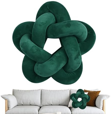 Cuscino con nodo, cuscino annodato a stella, super morbido, confortevole e caldo, cuscino decorativo a forma di stella, delicato sulla pelle, per divani, camere da letto, sedie, letti e salotti