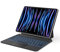 OMOTON Clavier pour iPad Air 13 2024 (M2), iPad Pro 12.9 6e/5e/4e/3e Gén, Magic Keyboard avec Trackpad Multi-Touch et Rétroéclairage, Coque Pro 12.9 avec Clavier AZERTY, Noir