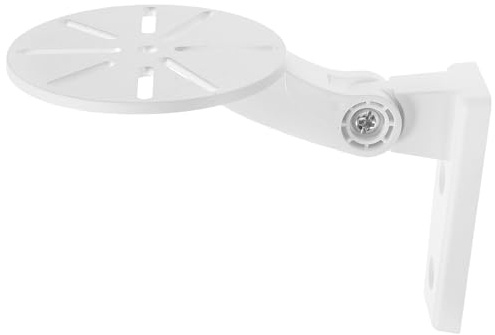Toddmomy Support Mural pour Caméra Dôme et Projecteur Annulaire sans Perçage, Angles Réglables, Fixation Adhésive, Usage Intérieur Extérieur, Compatible Caméras de Sécurité, Coloris Blanc
