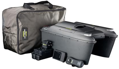 Ridgemonkey Hunter 3000 Echo Edition Bait Boat RM916 – 3kg Carp Fishing RC Boat with Built-In Echo Sounder, 480m Range, USB-C Rechargeable LiPo Batteries, Electromagnetic Hopper & Cruise Control