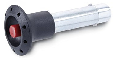 Ganter Standardelement | 450 snittstift med axial säkring (spärr/GN-beslag, galvaniserad/bultdiameter 16 mm/stål/blå passiverad förpackning med 1