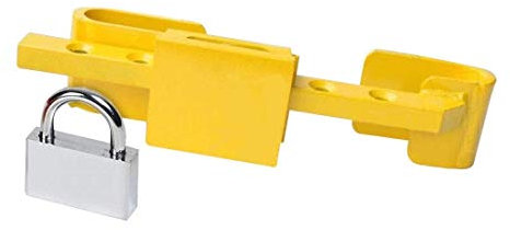 Invero Container Lorry Trailer Lock - High Security Hardened Steel Door Lock with Security Graded Padlock and 4 Keys Included