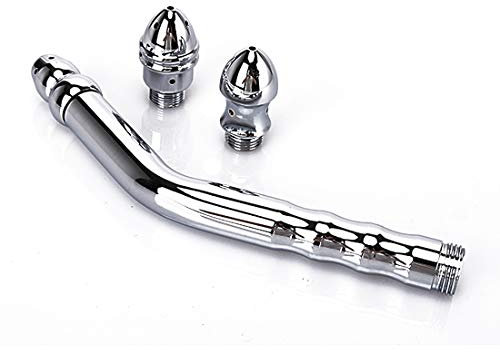 Aluminium Duschkopf-Duschkopf zur Darmreinigung mit 7 Löchern (3 Köpfe und ein Reagenzglas)