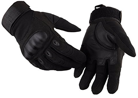 SUNRIS Tactique extérieure Plein Doigt Gants Sport Militaire Hommes Armure Gants de Protection pour l'équitation randonnée d'escalade Formation