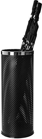 Costello Curvaso HQ BLACK METAL UMBRELLA STAND WALKING STICK HOLDER PORCH HALLWAY OFFICE