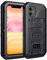 Beeasy Hülle Kompatibel mit iPhone 11, Wasserdicht Stoßfest Outdoor Handy Case Militärstandard Schutzhülle mit Displayschutz Robust Metall Schutz vor Stürzen Stößen Heavy Duty Handyhülle,Schwarz