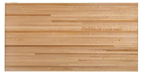 CONSDAN Butcher Block Counter Top, USA Grown Hard Maple Solid Hardwood Countertop, Washer/Laundry Countertop, Table Top, Polished, Prefinished with Food-safe Oil, 1.5 Thickness, 30 L x 25 W