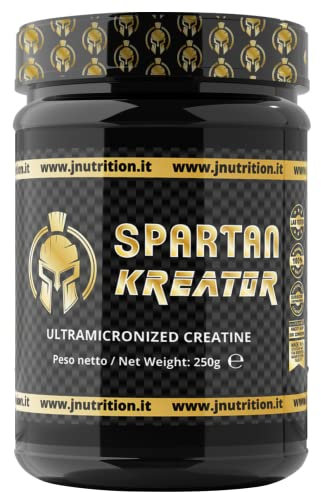JNutrition Spartan Krea Creatina Monoidrata Ultra-micronizzata in polvere, Creatina Pura (NEUTRA, 250)