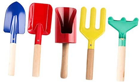 YARNOW 5 Pièces Ensemble d'outils de Jardin Outils agricoles Outils de Jardinage pelles à Fleurs fourches de Jardinage Fourche Jardinage Fourche agricole Accessoire de Jardinage Le Fer