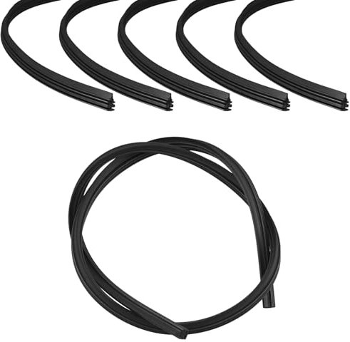 QWORK® 6 Stück Ersatz Gummi Scheibenwischer 700mm - Universal Ersatzgummi für Autos, Bussen, Lieferwagen, LKW - Geräuschreduzierend und Einfach Zuschneidbar