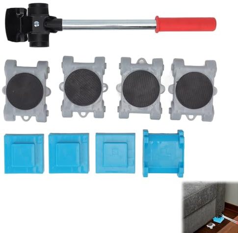 Outil de Déplacement de Meubles,Déménageurs de Meubles,360 Degrés Rotation Roues pour Charges Lourdes Meubles,Kit de Deplace Meuble a Roulette,Furniture Mover Lifter Set