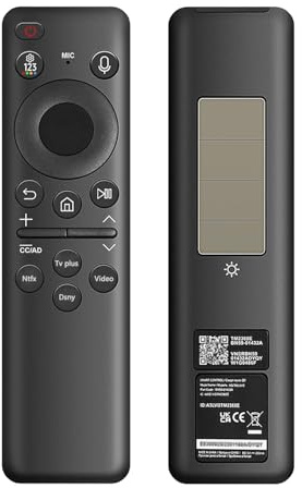 Telecomando di Ricambio per Samsung Smart TV, BN59-01432A, Telecomando Solar Universale con Ricerca Vocale e Ricarica, Compatibile con Samsung Frame Neo QLED 4K 8K HDR Smart TV