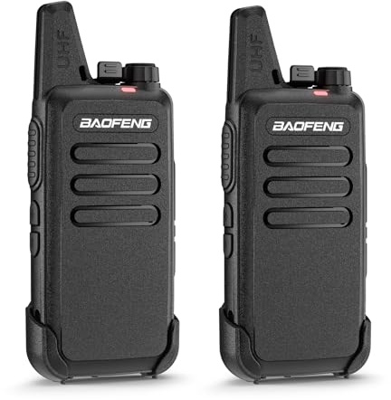 BAOFENG T22 PMR446 Walkie Talkies, 16 Channels Two Way Radio for Business | Rechargeable Walkie Talkie with 1500mAh battery & USB-C Charging, Portable Radio for hotel, restaurant, warehouse (2 Pack)