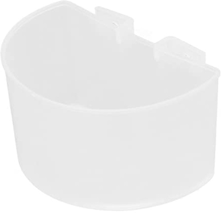 Aramox Lot de 20 Bols de Nourriture pour Oiseaux en Plastique, Grande capacité, Design Ouvert, Bol d'eau Léger pour Perroquets, Pigeons et Petits Oiseaux dans Une Cage à (Grande Taille)