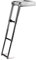 Nautika Teleskop-Badeleiter für Bootsplattform Edelstahl 3 Stufen 22 x 87 cm Unterbau Badeplattform Heckleiter Klappbar Bootsleiter