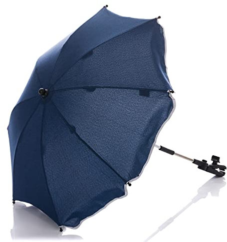 Fillikid Sonnenschirm Kinderwagen Exclusiv | UV Schutz 50+ | Mit abnehmbarer Universalhalterung | Sonnenschutz Kinderwagen für runde & ovale Gestelle | Kinderwagen Sonnenschirm, Leicht zu reinigen