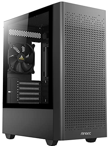 ANTEC NX Series NX500M, Netz-Frontplatte, Typ-C 3.2 Gen2 bereit, 1x120 mm Lüfter im Lieferumfang enthalten, 360 mm Kühlerunterstützung, Mini-Tower M-ATX Gaming-Gehäuse