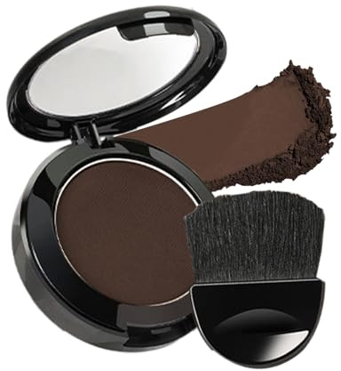 Polvo de línea capilar, cobertura de raíces, polvo de retoque de cabello, sombra de línea capilar de larga duración con aplicador y espejo, corrector de cabello portátil para hombres, mujeres, abuela