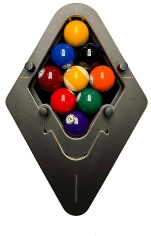 Bitman-Rack 8-Ball PRO Precision Billiard Triangle, Wooden Pool Frame for Tight, Consistent Racking, Rack Tool for Standard Pool Tables, Billiards Accessory (9-BALL PRO)