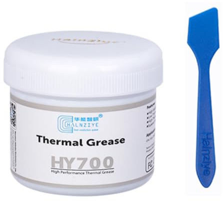 ZoraYorce 100 g värmeledande silverpasta, högpresterande värmeledande kylflänspasta, värmeledande fettpasta, silikonplåster, kylkroppspasta för IC/processor/CPU/GPU/A