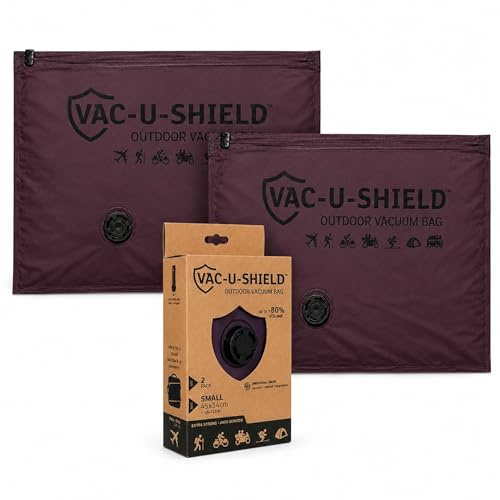 Vac-U-Shield Outdoor Res-Vakuumpåsar, 2-pack, Röd 45x34 cm, reptålig