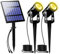 T-SUNUS Garden Solar Spot Lights Outdoor, IP65 Waterproof Outdoor Solar Lights Landscape Lighting Wall Light Auto On/Off for Yard Garden Driveway Pathway Pool Tree Patio (Warm White)