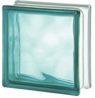 Vitroland 629022 Bloc en verre, turquoise