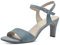 Tamaris Damen Sandalen mit Absatz Textil Vegan Stilettoabsatz Sommer; LIGHT BLUE/blau; 38