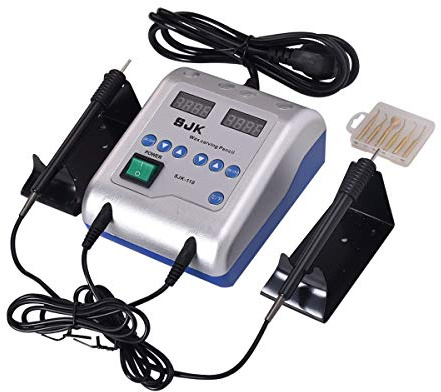 Carver elettrico di cera con doppie penne e 6 punte di cera per la ceretta, attrezzature di laboratorio, gioielli di lavoro di cera JT-21