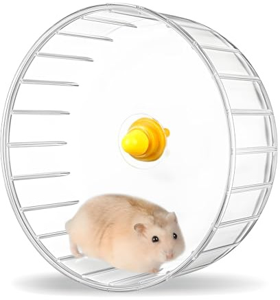 Rueda Hamster, 17cm Juguete para Hamster, Rueda Hamster Silenciosa, Ruedas de Ejercicio Animales Pequeños, Rueda para Hamster, para Hamster Gerbil Conejillo de Indias
