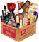 12 Prodotti Cosmetici e Trucco in Scatola Regalo di Bellezza Premium per Donna, Valutato in almeno 25 € con le prime marche e 12 prodotti mix assortiti in totale.