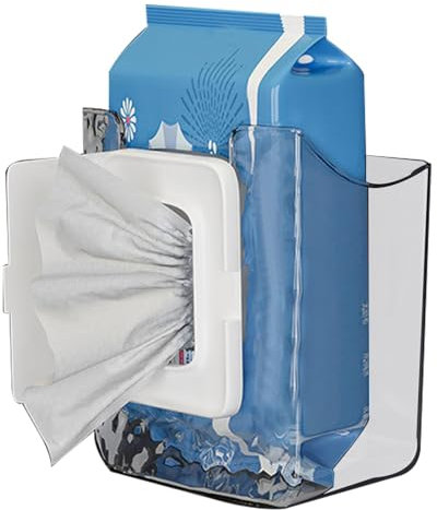 Scatola per fazzoletti da parete, per salviettine umidificate, da parete, dispenser per fazzoletti adesivi da parete, porta fazzoletti per il bagno, dispenser per fazzoletti per cosmetici per il